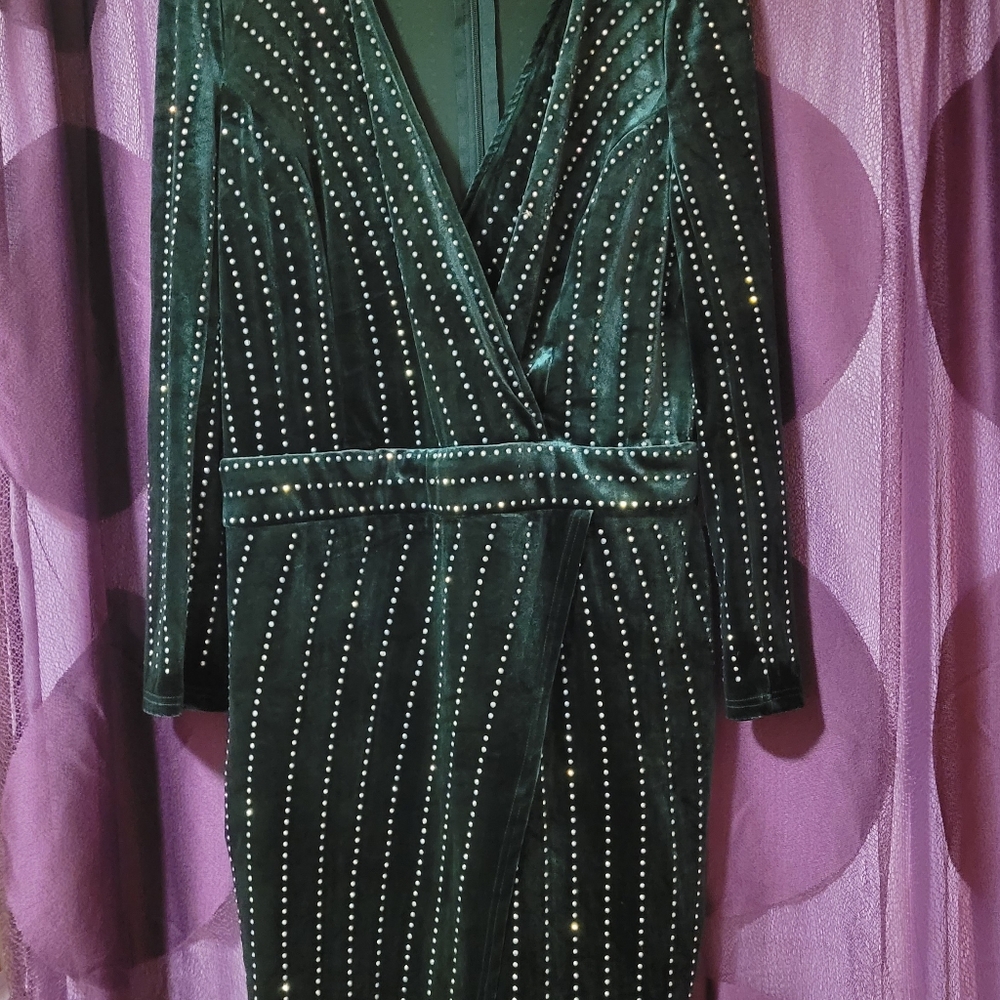 Hunter Green Party Dress
